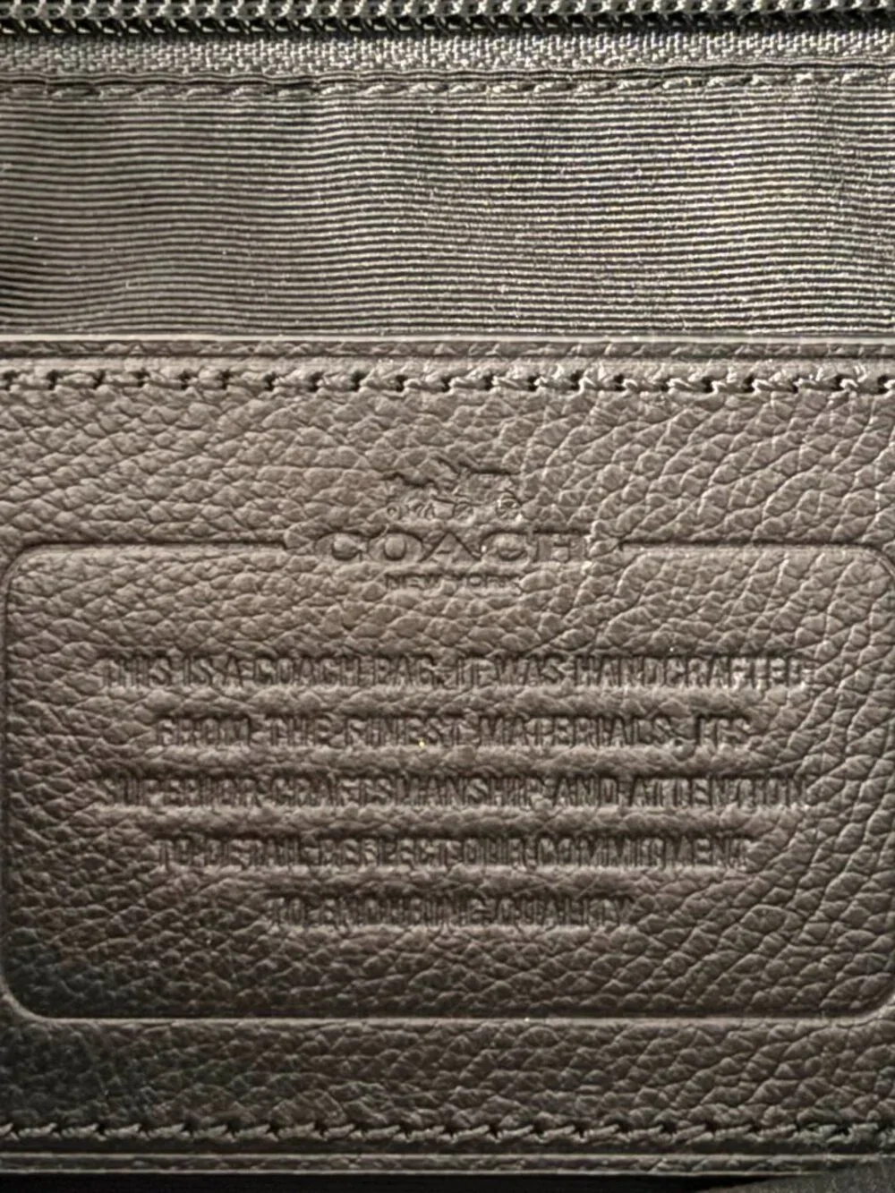 Coach Leather Messenger Bag – Black - Picture 6 of 10